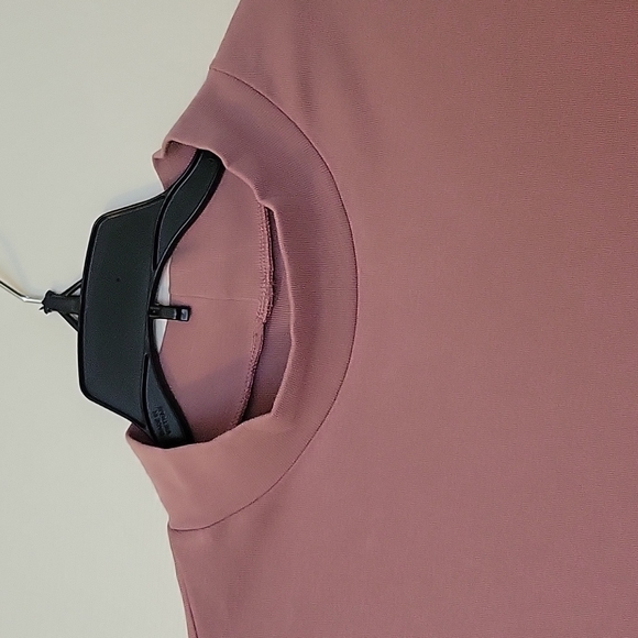 Mock Turtleneck Rose Color - Picture 2 of 7